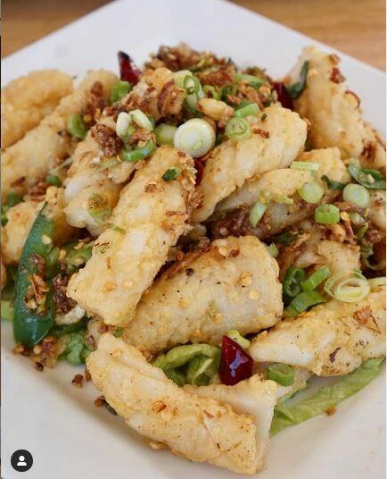 Spicy Salty Toasted Squid